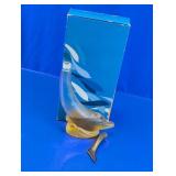 Vtg Avon Skin-So-Soft Dolphin Decanter Bottle Set