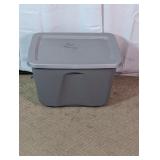 Homz 18-Gal Plastic Storage Tote Bin w/ Lid