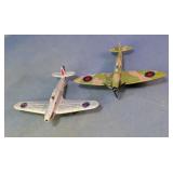 Vtg Diecast RAF Spitfire Model Planes