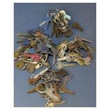 Bulk Lot Vtg Antique Keys Skeleton House Lock