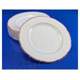 O.P. Co. Syracuse China Scalloped Dinner Plates