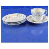 Johann Haviland Blue Floral Cup & Saucer Set