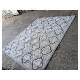 Zephyr Diamonds Ivory/Gray Area Rug