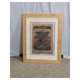 Vintage Framed Card Seed Co. Pepper Print