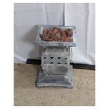 Outdoor Square Concrete Propane Fire Column