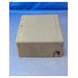 Vtg Gray Metal Electrical Junction Box Enclosure