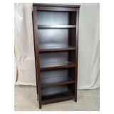 Dark Espresso 5-Shelf Bookcase