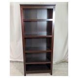Dark Espresso 5-Shelf Bookcase