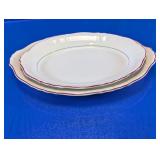 O.P. Co. Syracuse China Scalloped Serving Platter