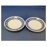 Blue & White Floral Ceramic Wall Plates