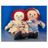 Raggedy Ann & Andy Fabric Doll Pair