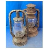 Vintage Dietz Kerosene Lantern Pair