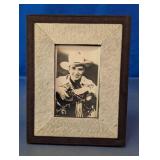 Hide Framed Gene Autry Picture