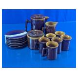 Brown Drip Glaze Coffee & Tableware Set