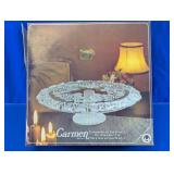 Vintage Carmen Satinised Glass Footed Torte Plate