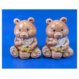 Teddy Bear Salt And Pepper Shakers Set