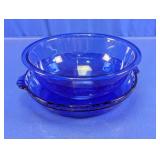 Pyrex Cobalt Blue Glass Pie Plate & Bowl Set