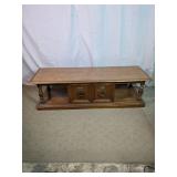 Wooden Coffee Table With Storage Cabinet