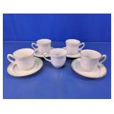 Vtg. Hearthside Baroque Stoneware Cup Saucer Set
