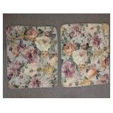Rectangular Floral Pillow Shams Duo