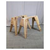 Burro Brand 29" Wooden Sawhorses Pair