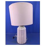 Hearth & Hand White Ceramic Fluted Table Lamp