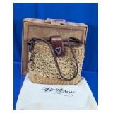 Brighton Woven Shoulder Bag With Heart Clasp