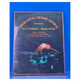 Framed Vintage Operation Desert Storm Poster