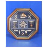 Vintage Nautical Sailor Knot Frame Wall Clock