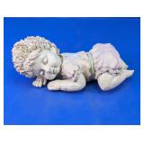 Sleeping Baby Cherub Ceramic Figurine