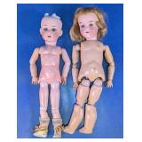 2 Antique German Porcelain Dolls
