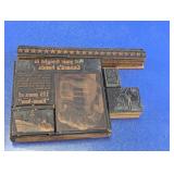 Vintage Printing Blocks Assortment