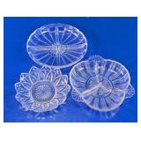 Assorted Pressed Glass Serving Dishes