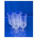 Crystal Patterned Stemmed Goblets