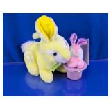 Yellow & Pink Bunny Plush Pair