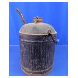 Antique Metal Oil Kerosene Can with Spout