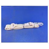 Cream Adjustable Luggage Strap w/ Buckle