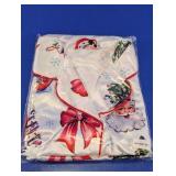 Christmas Print Collared Button-Front Shirt
