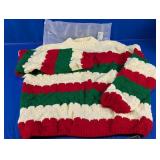 ZAFUL Red, Green & White Knit Sweater
