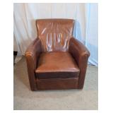 Vintage Brown Leather Armchair