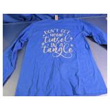Gildan Christmas Tinsel Graphic Long Sleeve Shirt