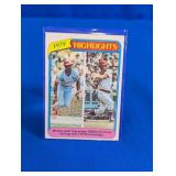 CARD #1 1980 TOPPS HOF BROCK/YAZ CARD