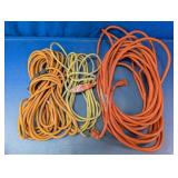 Assorted Orange And Yellow Extension Cords