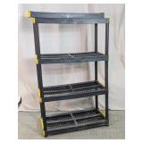 4-Tier Heavy-Duty Plastic Storage Shelf