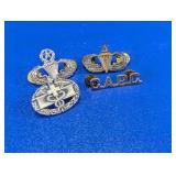 4 US Military Service Insignia Badges