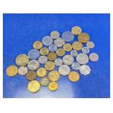 37 Vtg World Coin Collection