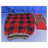 Vibrant Life Plaid Pet Sweater & Knit Piece Set