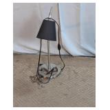 Modern Brushed Steel Floor-to-Ceiling Lamp