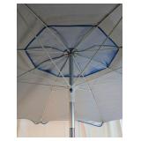 Blue Pattern Outdoor Patio & Beach Umbrella