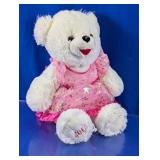2017 White Pink Dress Teddy Bear